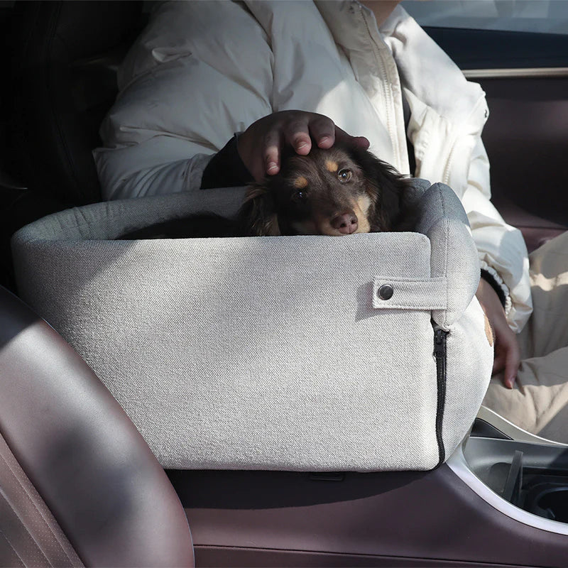 Portable Central Dog Car Seat Bed – Safe Carrier for Small Pets