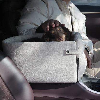 Portable Central Dog Car Seat Bed – Safe Carrier for Small Pets