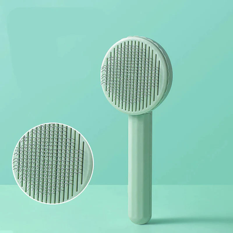 Self-Cleaning Slicker Brush – Pet Hair Remover Comb for Dogs & Cats