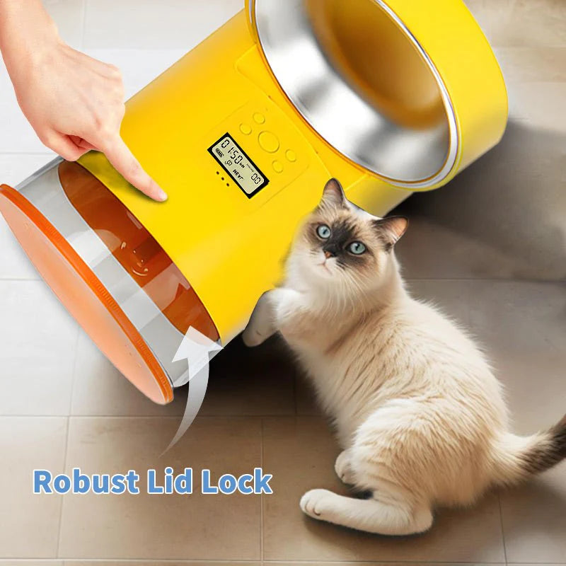 HEYBO 4L Automatic Pet Feeder – WiFi Double Anti-Blocking Design