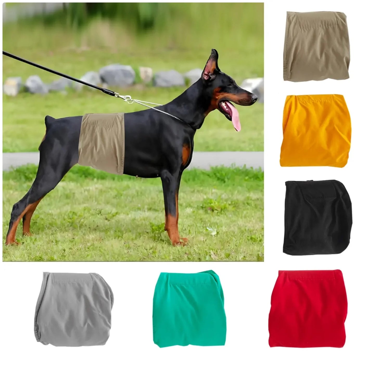 Waterproof Dog Belly Band & Diaper Wrap – Reusable Sanitary Pants