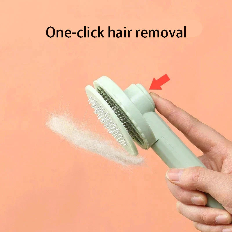 Self-Cleaning Slicker Brush – Pet Hair Remover Comb for Dogs & Cats