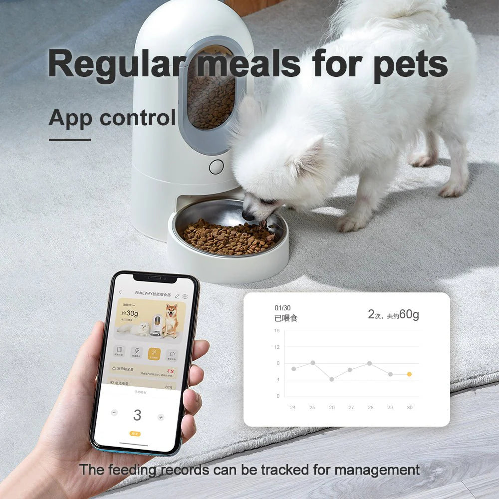 HEYBO WiFi Automatic Cat Feeder – App-Controlled Timed Dispenser