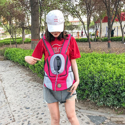 Breathable Pet Carrier Backpack – Adjustable for Cats & Small Dogs