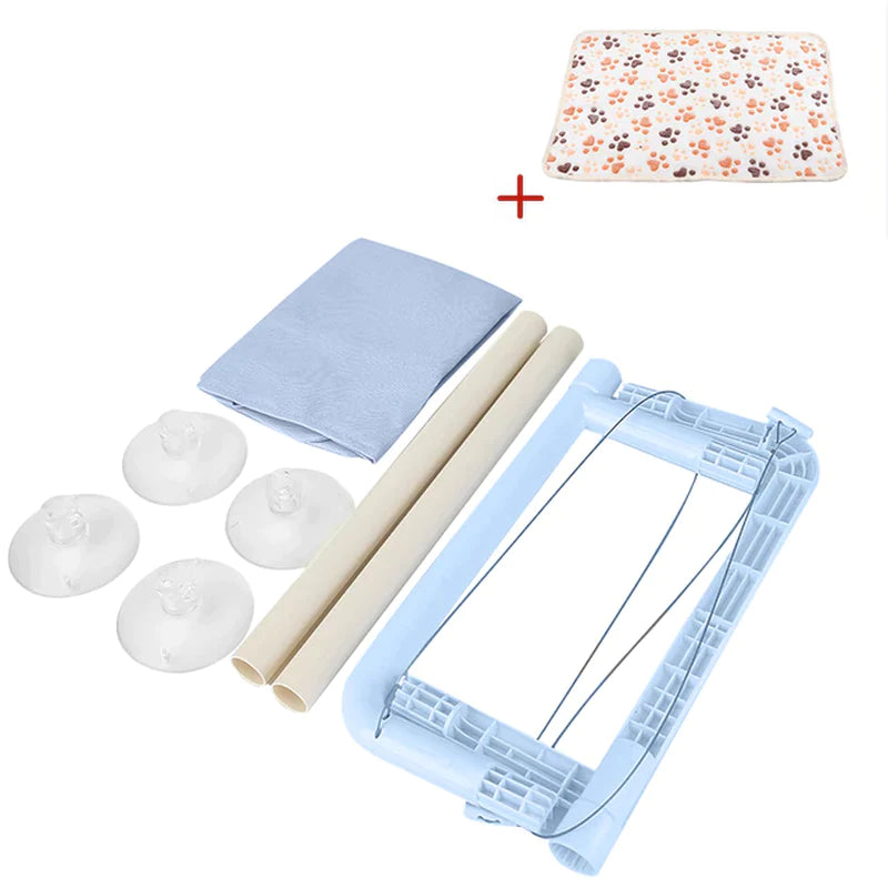 Premium Aerial Cat Bed Hammock - Window Seat Climbing Frame for Cats, Supports Up to 20kg