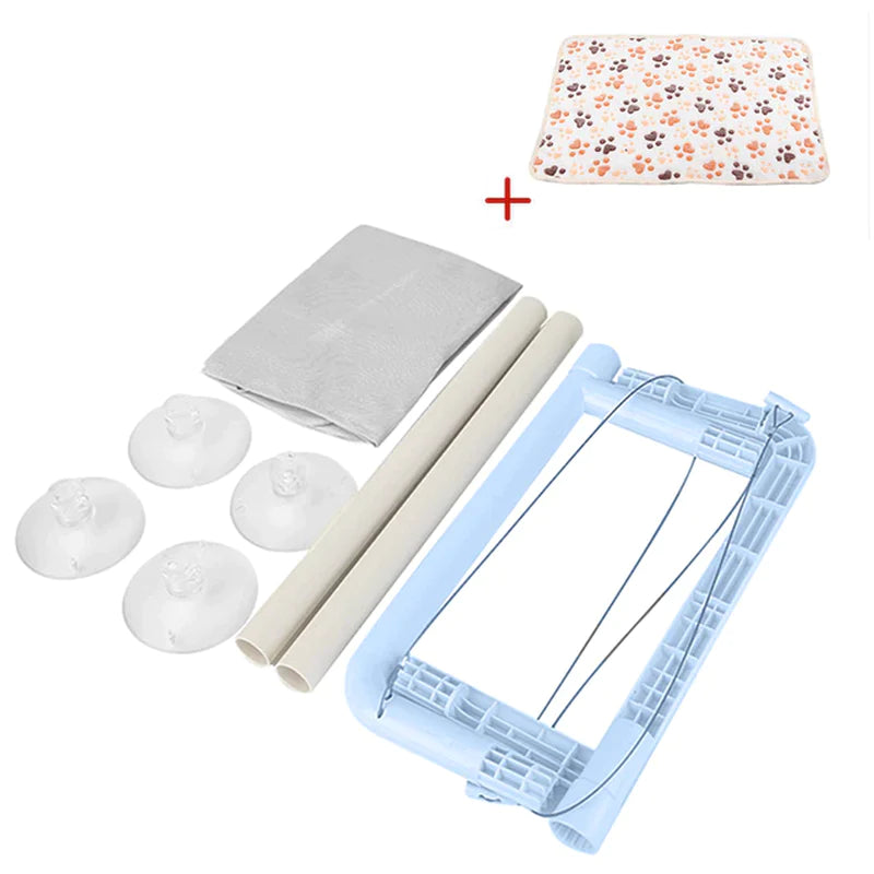 Premium Aerial Cat Bed Hammock - Window Seat Climbing Frame for Cats, Supports Up to 20kg