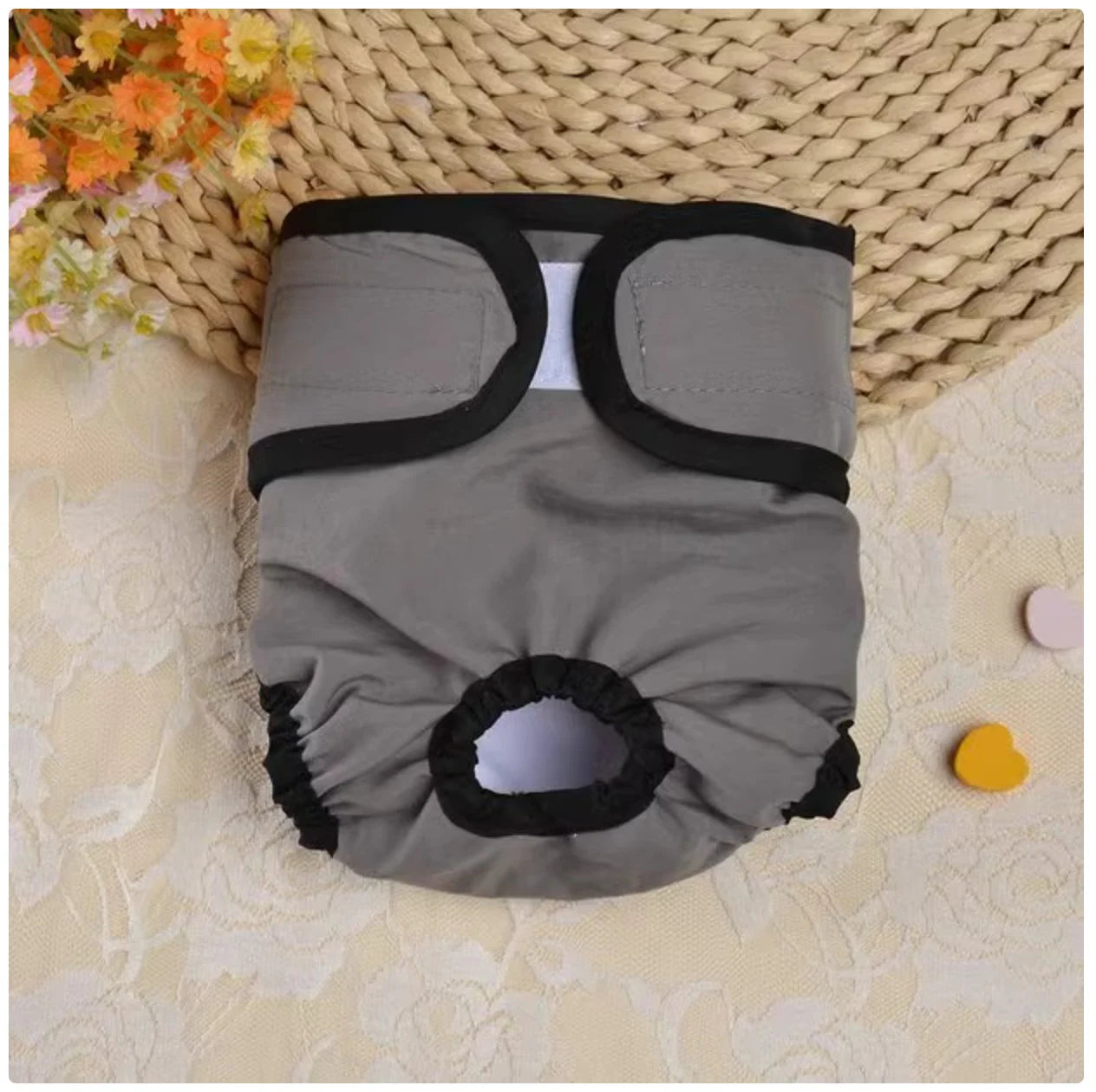 Female Dog Sanitary Pants - Washable Reusable Dog Diapers for Heat Cycle & Incontinence