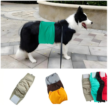 Waterproof Dog Belly Band & Diaper Wrap – Reusable Sanitary Pants