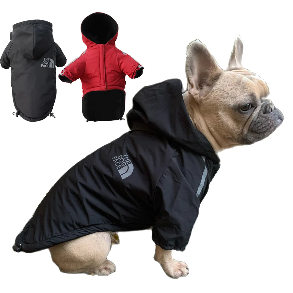 Waterproof Hooded Dog Winter Coat – Reflective Warm Jacket for Small Breeds