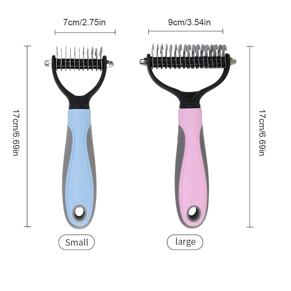 Professional Pet Grooming Brush – Deshedding Comb for Dogs & Cats