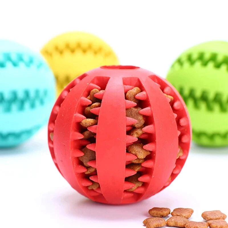 Interactive Chew Ball for Dogs – Tooth-Cleaning Food Toy