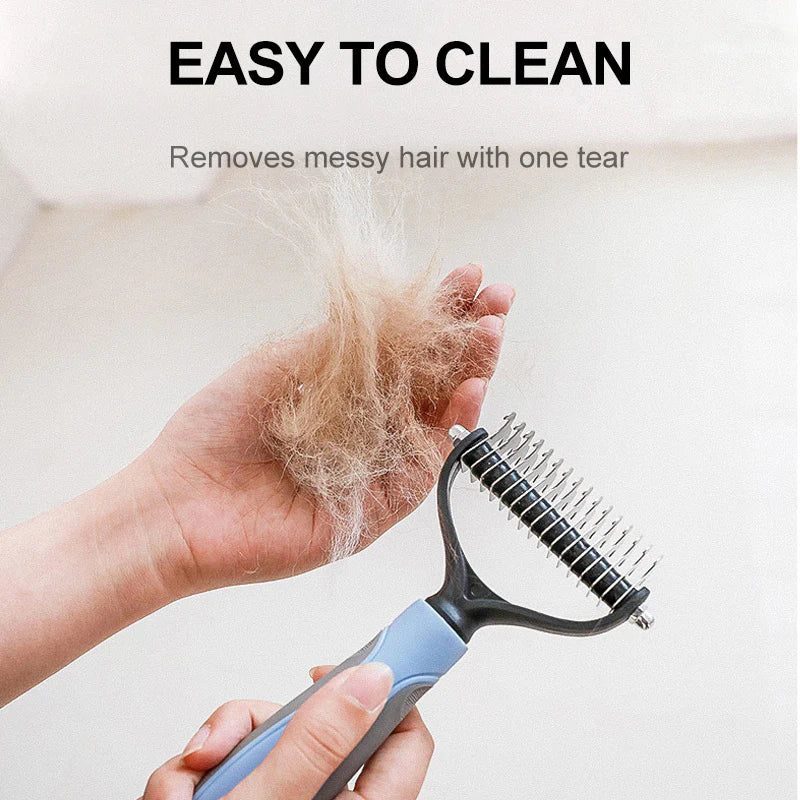 Professional Pet Grooming Brush – Deshedding Comb for Dogs & Cats
