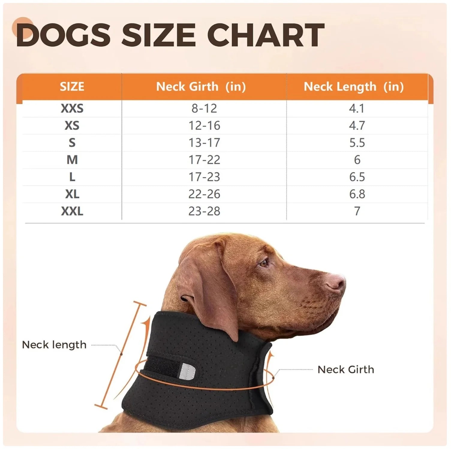 Dog Neck Support Collar - Comfortable Recovery Solution Alternative to Traditional Plastic Cones
