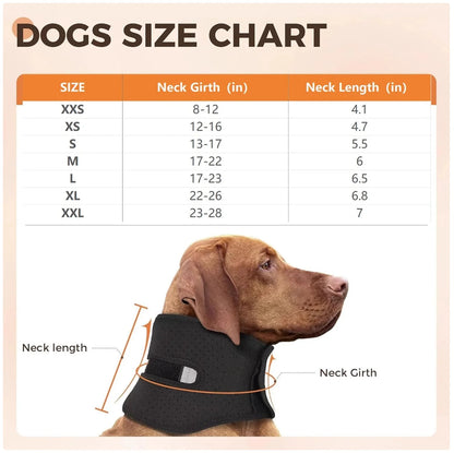 Dog Neck Support Collar - Comfortable Recovery Solution Alternative to Traditional Plastic Cones