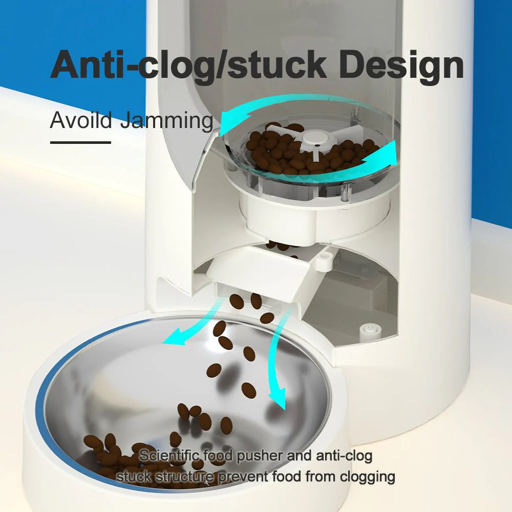 HEYBO WiFi Automatic Cat Feeder – App-Controlled Timed Dispenser