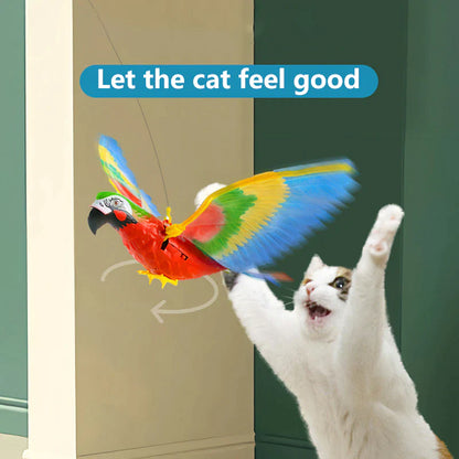 Electric Flying Bird Interactive Cat Toy – Ceiling-Mount Teaser