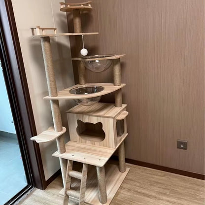 Multi-Level Sisal Cat Tree Tower – Scratching Post Climbing Frame