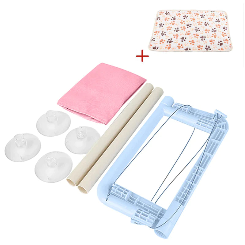 Premium Aerial Cat Bed Hammock - Window Seat Climbing Frame for Cats, Supports Up to 20kg