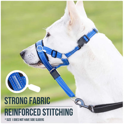 Reflective Dog Headcollar & Harness - No-Pull Training Collar for Small to Large Dogs
