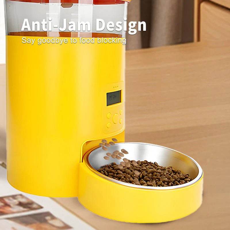 HEYBO 4L Automatic Pet Feeder – WiFi Double Anti-Blocking Design