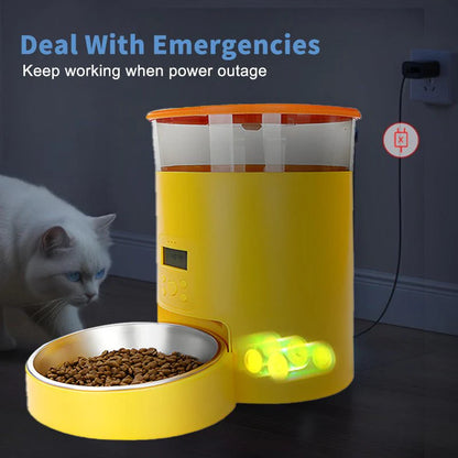HEYBO 4L Automatic Pet Feeder – WiFi Double Anti-Blocking Design