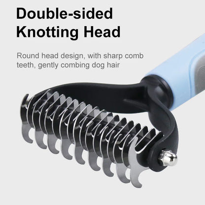 Professional Pet Grooming Brush – Deshedding Comb for Dogs & Cats