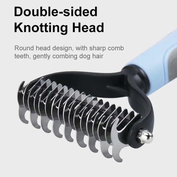 Professional Pet Grooming Brush – Deshedding Comb for Dogs & Cats