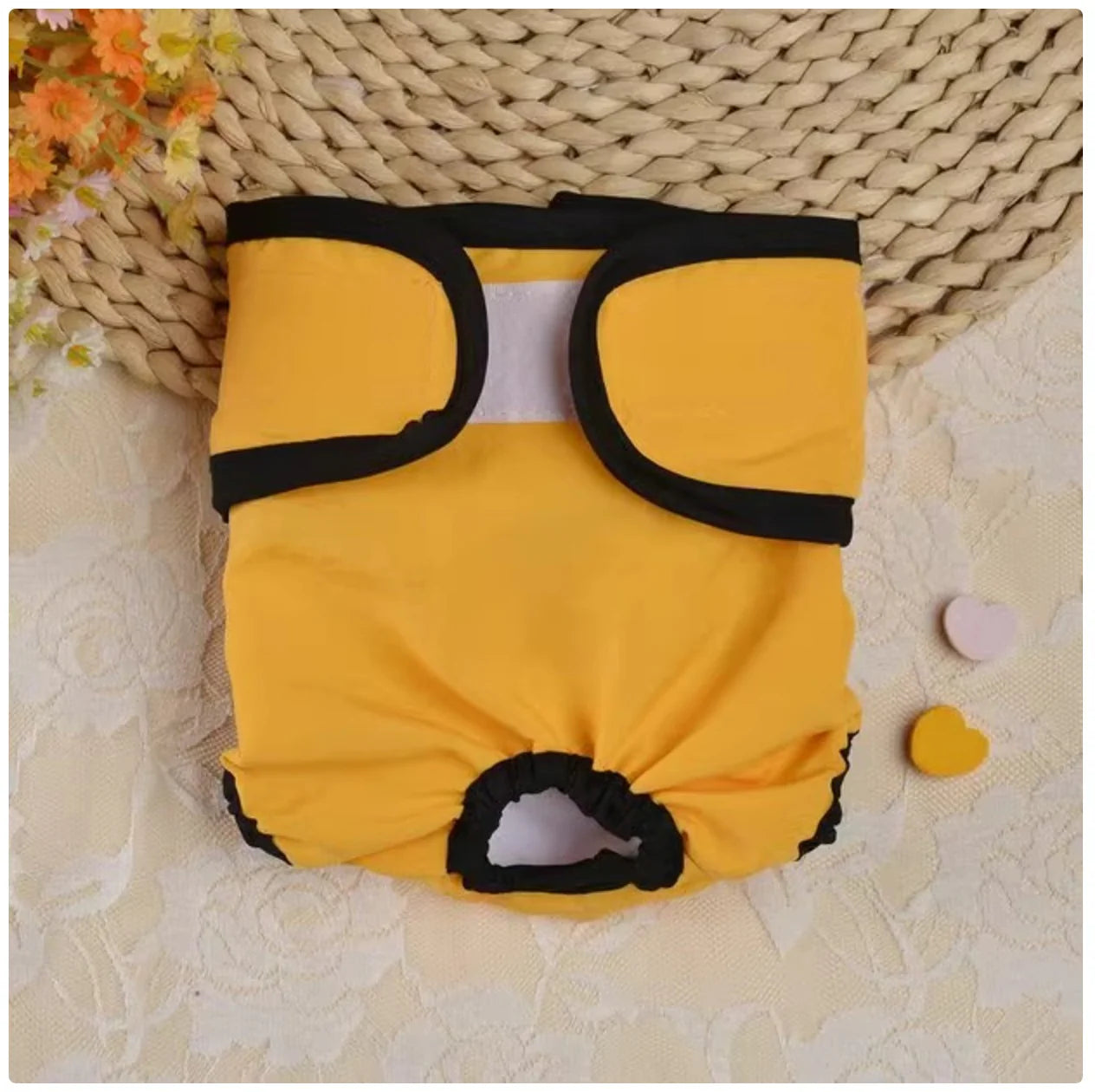 Female Dog Sanitary Pants - Washable Reusable Dog Diapers for Heat Cycle & Incontinence