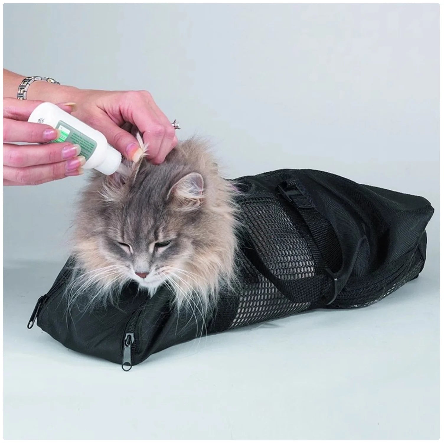 Cat Grooming Bag - Anti-Scratch Washing & Bathing Restraint Bag for Cats