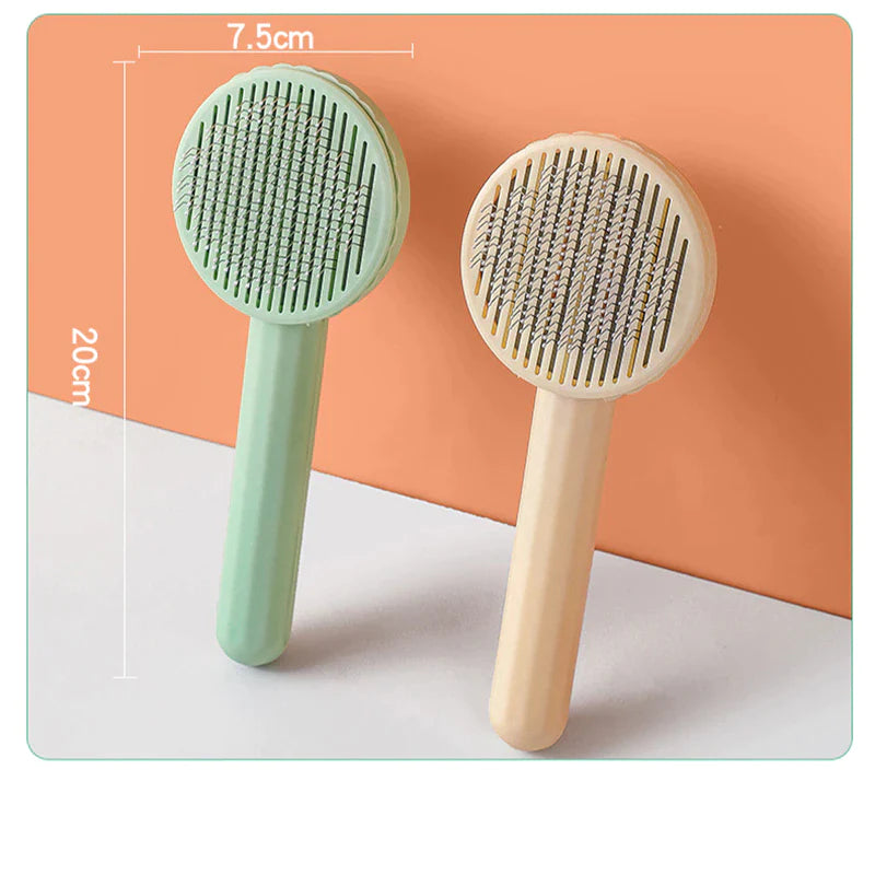 Self-Cleaning Slicker Brush – Pet Hair Remover Comb for Dogs & Cats
