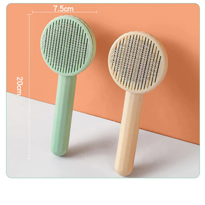 Self-Cleaning Slicker Brush – Pet Hair Remover Comb for Dogs & Cats