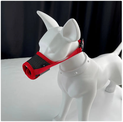 Adjustable Dog Muzzle - Breathable Anti-Biting Chewing Mouth Guard for Small Medium Large Dogs