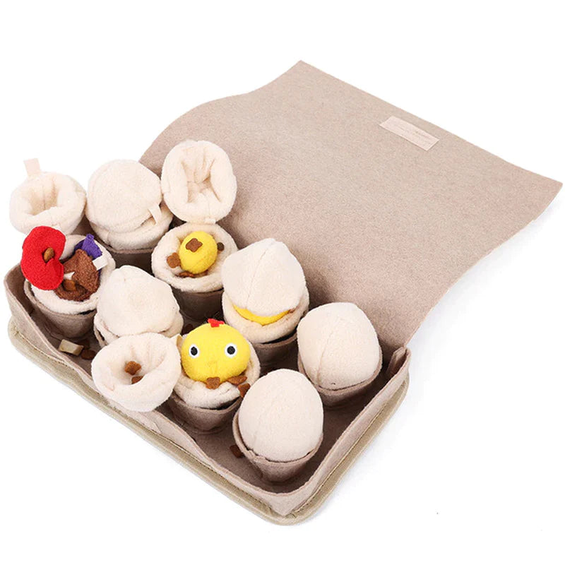 ATUBAN Snuffle Mat for Dogs – Interactive Slow Feeder with Squeaky Egg Toys
