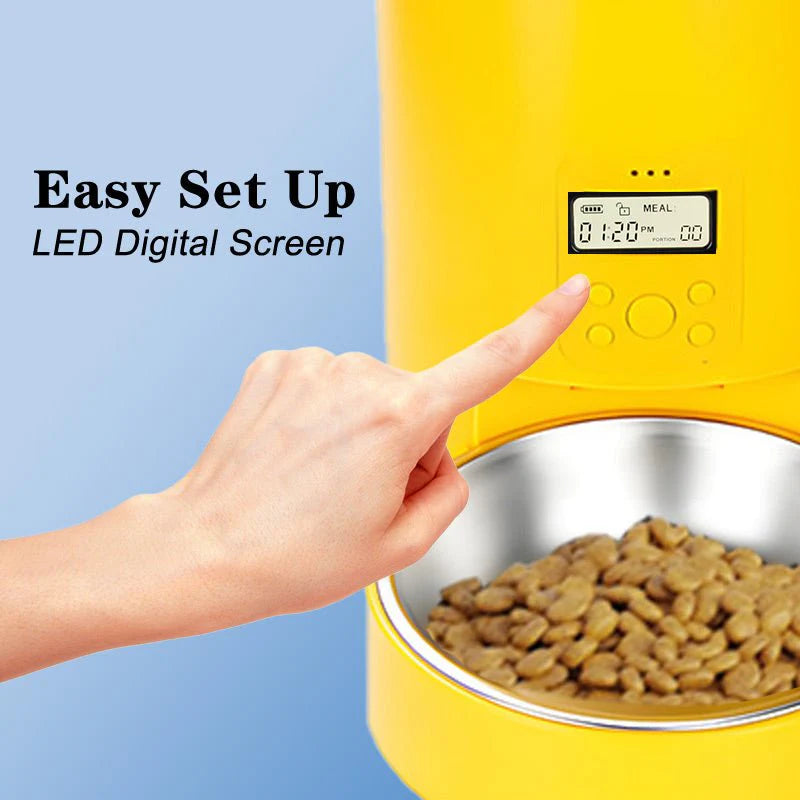 HEYBO 4L Automatic Pet Feeder – WiFi Double Anti-Blocking Design