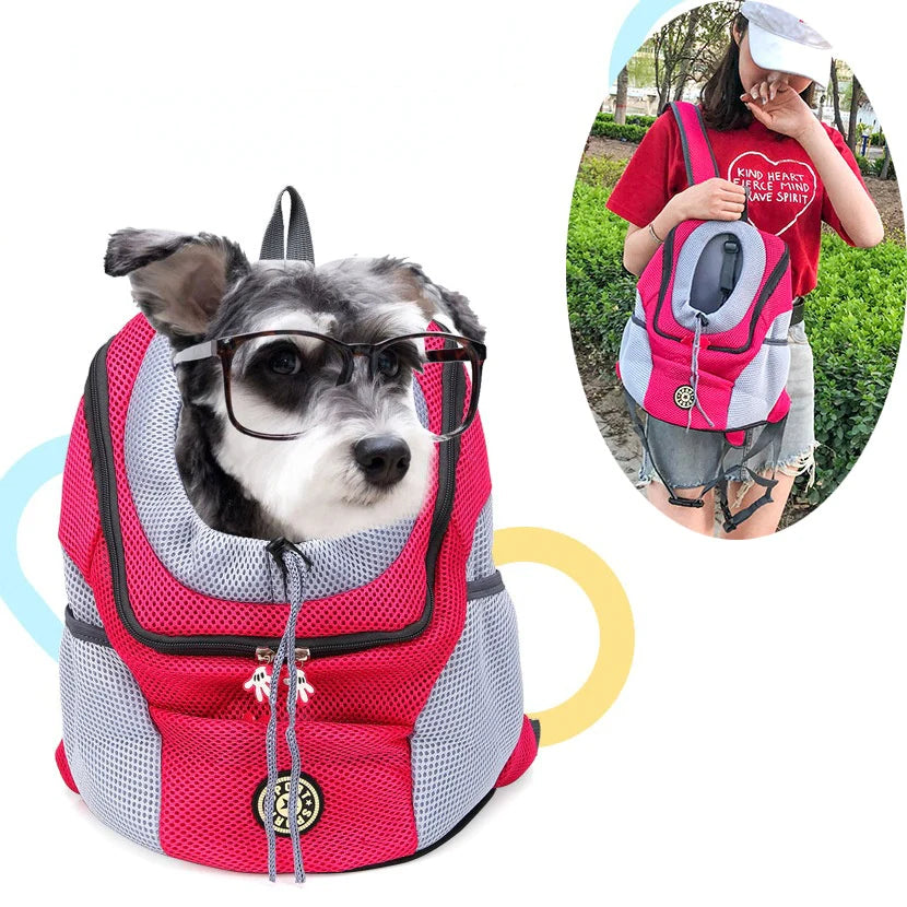 Breathable Pet Carrier Backpack – Adjustable for Cats & Small Dogs