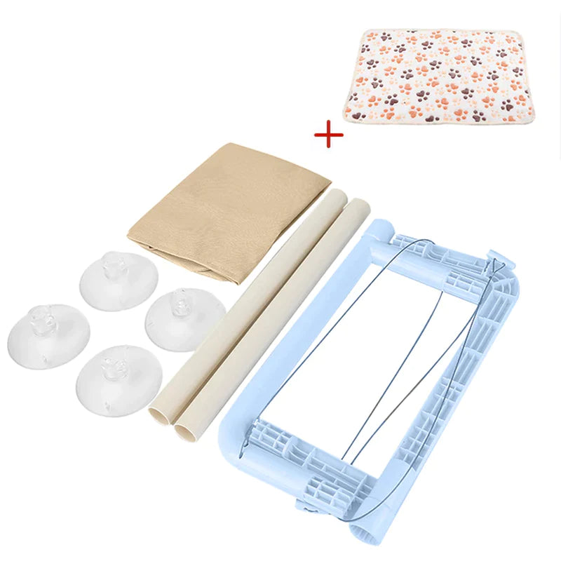 Premium Aerial Cat Bed Hammock - Window Seat Climbing Frame for Cats, Supports Up to 20kg