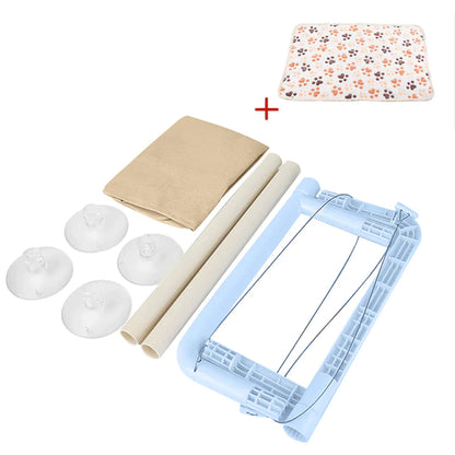 Premium Aerial Cat Bed Hammock - Window Seat Climbing Frame for Cats, Supports Up to 20kg