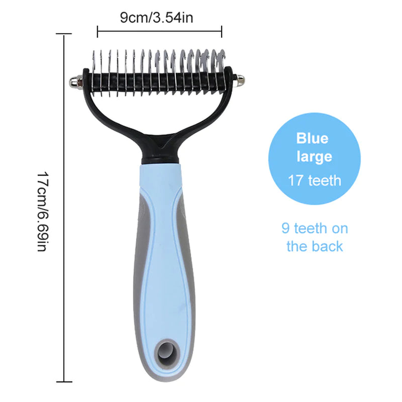 Professional Pet Grooming Brush – Deshedding Comb for Dogs & Cats