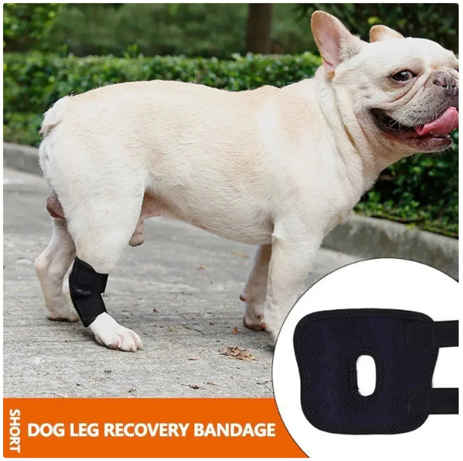 Short-Cut Dog Leg Recovery Wrap - Supportive Brace for Injury & Arthritis