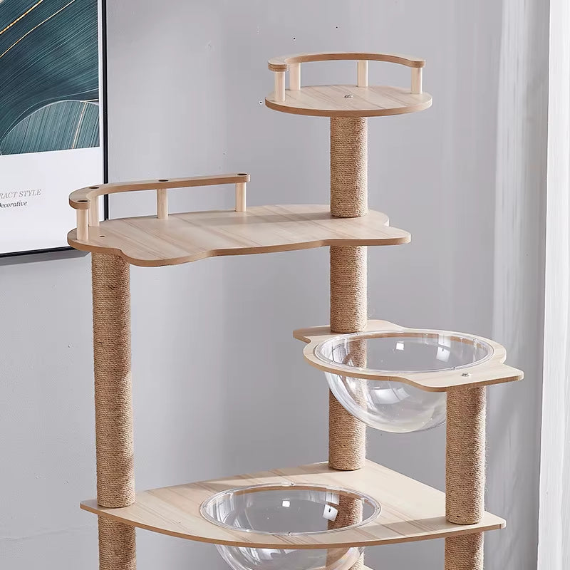 Multi-Level Sisal Cat Tree Tower – Scratching Post Climbing Frame
