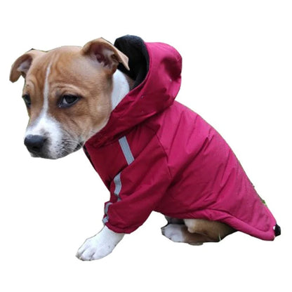 Waterproof Hooded Dog Winter Coat – Reflective Warm Jacket for Small Breeds