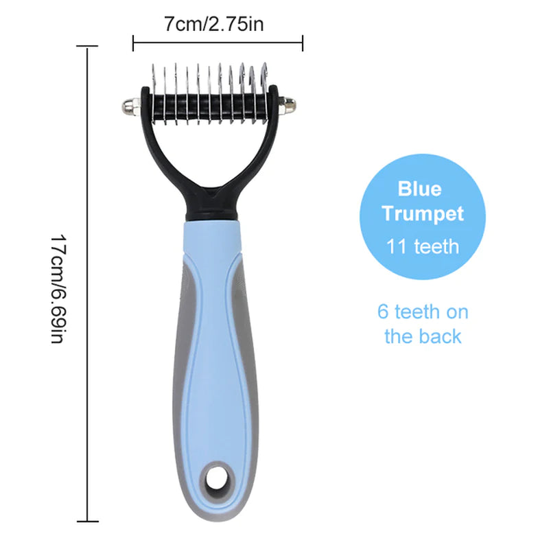 Professional Pet Grooming Brush – Deshedding Comb for Dogs & Cats