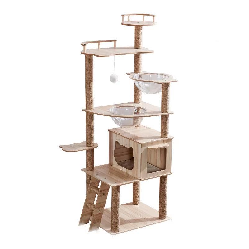 Multi-Level Sisal Cat Tree Tower – Scratching Post Climbing Frame