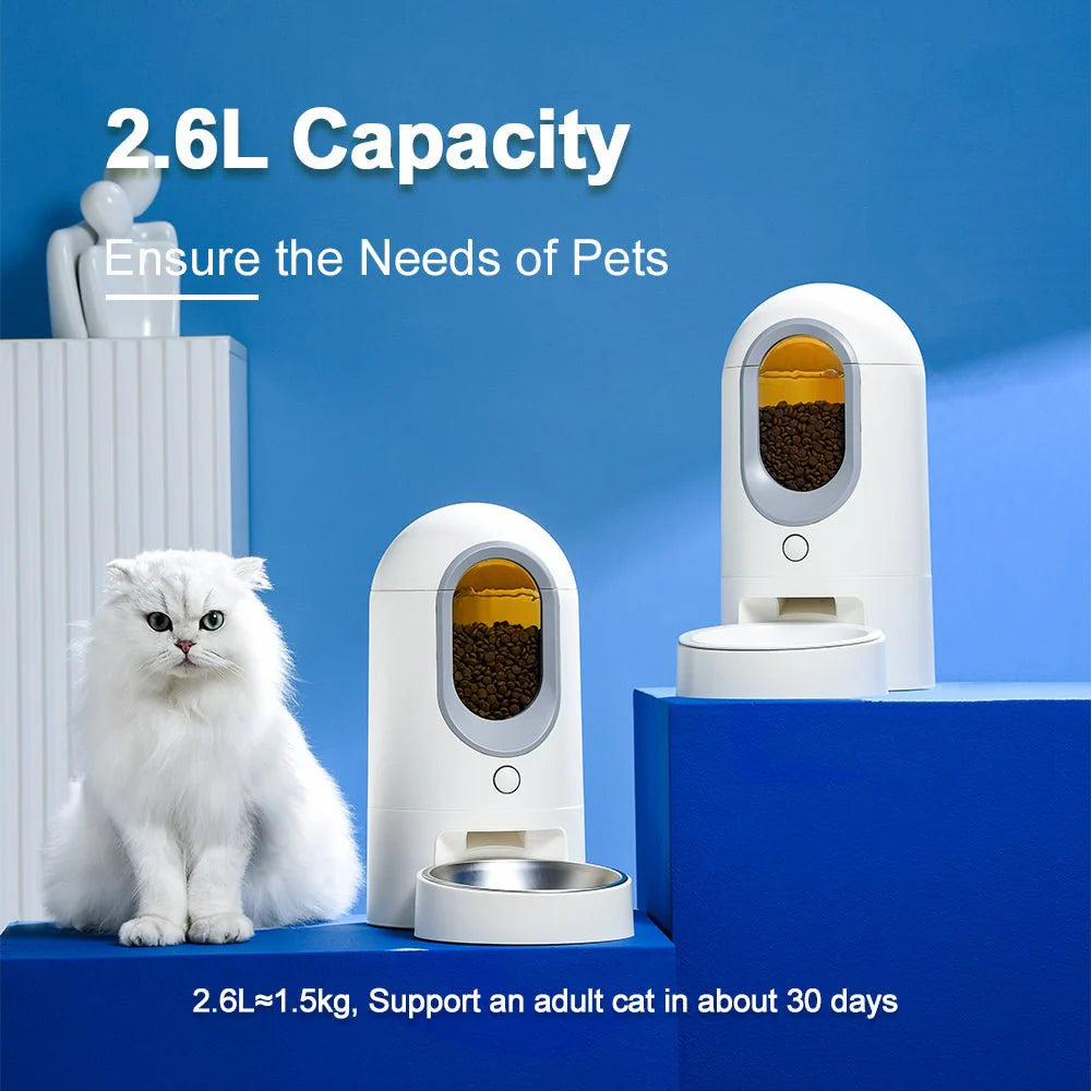 HEYBO WiFi Automatic Cat Feeder – App-Controlled Timed Dispenser