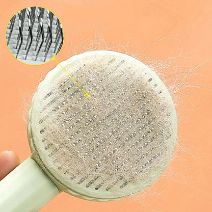 Self-Cleaning Slicker Brush – Pet Hair Remover Comb for Dogs & Cats
