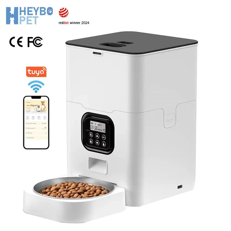 HEYBO WiFi Smart Pet Feeder – App-Controlled Automatic Feeding