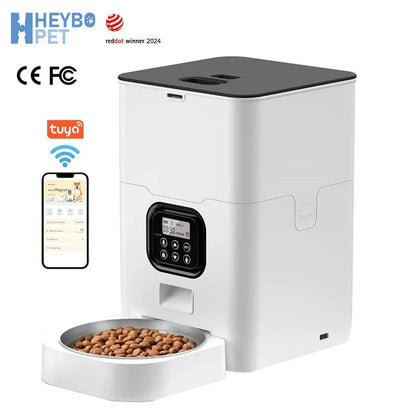 HEYBO WiFi Smart Pet Feeder – App-Controlled Automatic Feeding