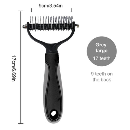 Professional Pet Grooming Brush – Deshedding Comb for Dogs & Cats